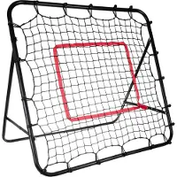 Trizand Voetbaltrainer 120 x 120 cm met stabiel ijzeren frame & vizier