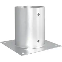 vidaXL Ronde Grondanker 12 st zilver 18 x 18 x 15 cm Metaal