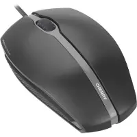 Cherry GENTIX SILENT , zwart USB, 3 knoppen, rubberen zijkanten, 1000 dpi resolutie