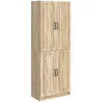 vidaXL Kast Set 2 st Sonoma Eiken Bewerkt hout