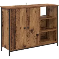 vidaXL Dressoir Oud Hout 100 x 33 x 75 cm Bewerkt hout