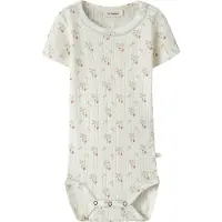 Lil´ Atelier Baby Rompers Nbfrachello Duna Ss Slim Body Lil - Ecru - Maat 74