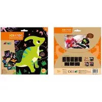 Avenir Scratch Art - Dinosaurus - 8 Verschillende Krasplaten - 3 Jaar