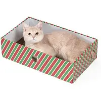 OEM Grote krabpaal voor katten, een kattentuin, met kattenkruid en interactieve spreekgaatjes