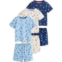 Next Nachtkledij ecru / navy / lichtblauw / kersrood