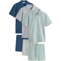 Next Joggingpak donkerblauw / greige / pastelgroen