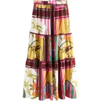 Next Rok geel / groen / wijnrood / wit
