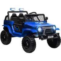 AIYAPLAY Kinderrijvoertuig voor off-road speelplezier Kunststof, Metaal 109L x 67B x 68,5H cm Blauw