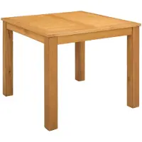 vidaXL Eettafel 90 x 90 x 75 cm Massief Eikenhout Naturel Vierkant