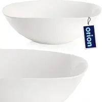 Orion LUNA Serie - Witte Glazen Kom - 25 cm - 2 L - Geschikt voor Magnetron en Vaatwasser
