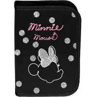 Paso - Etui / potloodetui Minnie Mouse - met accessoires - Zwart / Roze
