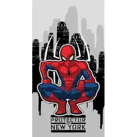 VProDeti Spiderman Badlaken - 70 x 140cm. - Marvel strandlaken / handdoek - sneldrogend polyester