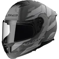 LS2 FF808 Stream II Shadow Mat Titanium Grijs Integraalhelm Maat XL