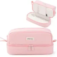 OEM Een ruime opbergtas voor sieraden, geschikt voor meisjes en jongens, een draagbare sieradenkoffer voor school en kantoor, en een schooltas voor vrouwen en volwassenen met make-uptassen.
