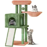 OEM Kleine, groene pluchen klimtoren voor katten, 98 cm