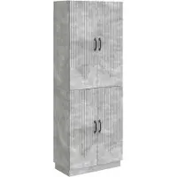 vidaXL Kast Set 2 pcs Betongrijs Bewerkt hout