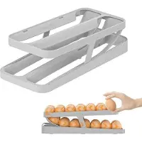 Markenlos Eieropslag voor in de koelkast, automatisch, voor 24-28 eieren, ruimtebesparend