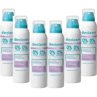 Deoleen 0% Aluminium - Deodorant Sensitive - 24 uur effectieve bescherming - 0% parfum & 0% alcohol - Dermatologisch getest - Anti-witte strepen -voordeelverpakking 6 x 150 ml