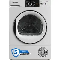Heinner Warmtepompdroger - Warmtepompdroger - 9 KG - 15 Programma’s - LED Display - Trommelverlichting - Wit