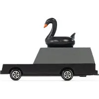 Candylab Toys speelgoedauto Black Swan Wagon - retro houten auto.