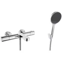 Kielle Oudee - Thermostatische badkraan, met accessoires EcoSpare, chroom 10302SNT100