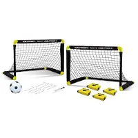 Tachan Voetbaldoel Set Kinderen – 2 Inklapbare Goals – Compleet met Voetbal & Pomp – Trainingsset – Draagbaar Speelveld