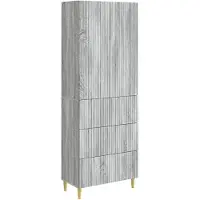 vidaXL Kast Set 2 st Bewerkt hout
