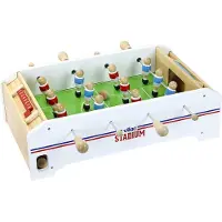 Vilac tafelvoetbal van hout voor kinderen, met kurkballen en een puntenteller