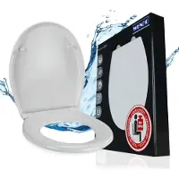 Wenko WC bril Gubbio - antibacterieel wit Duroplast - Easy-Close softclose sluiting - Fix-Clip afklikbare bevestiging in RVS - belastbaar tot 350 kg - Toiletbril - Toiletzitting - Wit