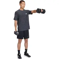 Adidas Workout Essentials Flex Short Sleeve T-shirt Zwart L / Regular Man