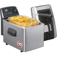 Fritel Friteuse - Turbo SF 4170 - Friteuse met filterdeksel - Friteuse voor olie en vast vet - Friteuse voor 2-4 personen met kijkvenster - 2400W - 3L