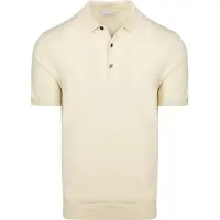 Profuomo Knitted Polohirt Ecru