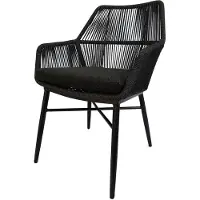 AVH-Collectie Chianti dining tuinstoel zwart rope - Gracebay 161