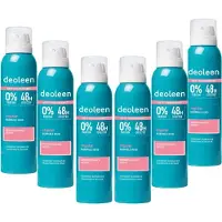 Deoleen Anti-transpirant - Aerosol Regular - Voorkomt overmatige transpiratie en transpiratiegeur - 48 uur effectief - 0% parfum - Dermatologisch getest - Deodorant -Voordeelverpakking 6x 150 ml