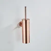 Saniclear Copper toiletborstel met wandhouder geborsteld koper