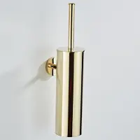 Saniclear Dorado toiletborstel met wandhouder goud
