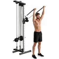 SPORTNOW -Kraftturm-Stahl-62L x 60B x 200H cm-Schwarz