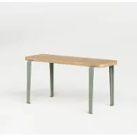 TIPTOE Lou Wood Bank 90 x 30 cm | Eucalyptus Grey - Natural oak