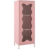 J-Line kast Golf lichtroze - 120 x 45 x 38.5 cm - metaal