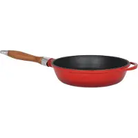 Lava Koekenpan - 24 cm - 2.0 liter - Gietijzer - Rood