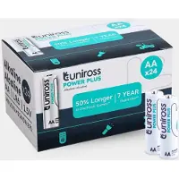 Uniross LR6 AA Power Plus Alkaline Battery Box 24