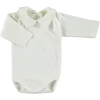 Babidu Romper/Body | Creme | Kraagje | Lange Mouw | 1190 | 3 Maand | maat 62