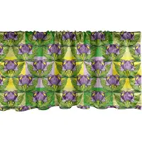 Abakuhaus Bloemenraamvalletje, Gordijnvalletje voor Keuken en Slaapkamer met Tunnelzoom, 137 cm x 45 cm, Meerkleurig