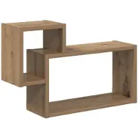 vidaXL Wandplank Muurmontage Artisanaal eiken 55 x 15 x 35 cm