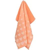 Bunzlau Castle Hearts theedoek 65x65 Orange