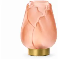 Casa Di Elturo Led tafellamp tulipa glas – goudkleurige voet – Ø13 x 19,5 cm (werkt op
