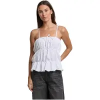 Urban Classics - Tiered Cami Mouwloze top - XL - Wit