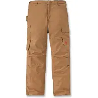 Carhartt - Relaxed Straight Steel Rugged Flex Canvas - Vrijetijdsbroek 34 - Length: 32, oranje