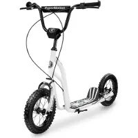 HyperMotion Kinderstep (50 KG) Massief Stalen Frame 2 Remmen Hoogte Verstelbaar 78-85cm Opblaasbare Wielen 30cm - VIVA 12