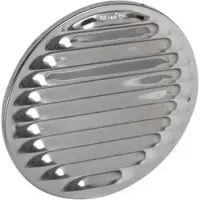 Plieger schoepenrooster RVS met gaas 175mm